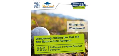 Plakat zur Wanderung im Isarwinkel am 15.09.2025 Decorative picture