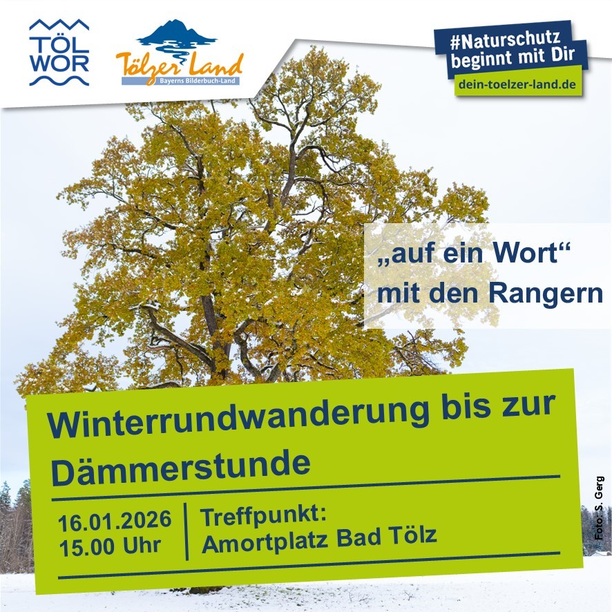 Poster for the winter circular hike on January 16, 2026