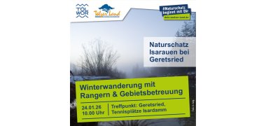 Poster for the hike with the rangers on January 24, 2026