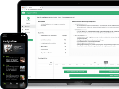 Flexhero smartphone view app and software on the PC