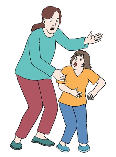 Frau schlägt Kind Frau schlägt Kind