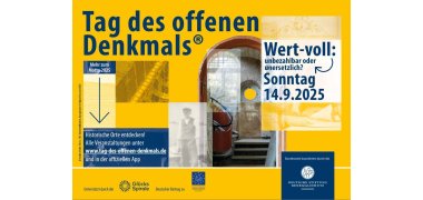 Plakat zum Tag des offenen Denkmals am 14. September 2025 Schmuckbild