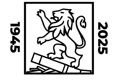 Logo 80 Jahre Kriegsende Das Logo zum Jubiläumsjahr 80 Jahre Kriegsende zeigt einen Löwen und links und rechts davon die Jahreszahlen 1946 und 2025.