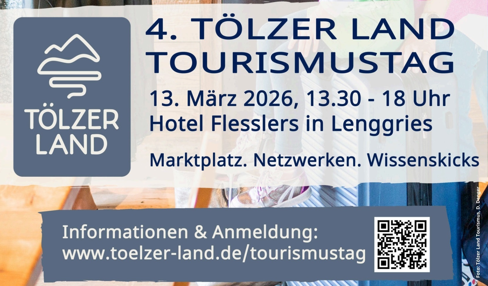 Ausschnitt Plakat Tourismustag dekorativ