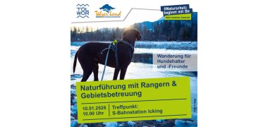 Plakat zur Wanderung mit den Naturschutz-Rangern am 10. Januar 2026