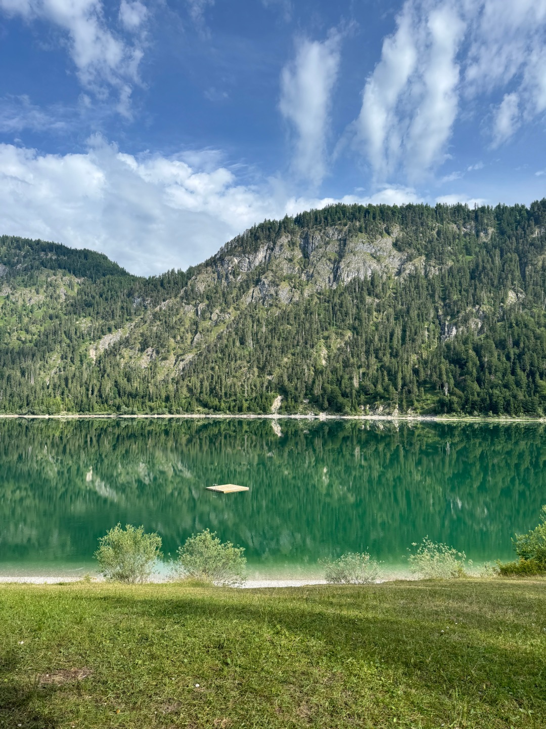 Sylvensteinsee Blick auf den See