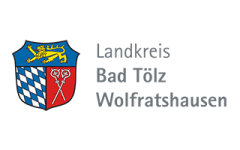 Wappen mit Schirftzug Landkreis Bad Tölz-Wolfratshausen